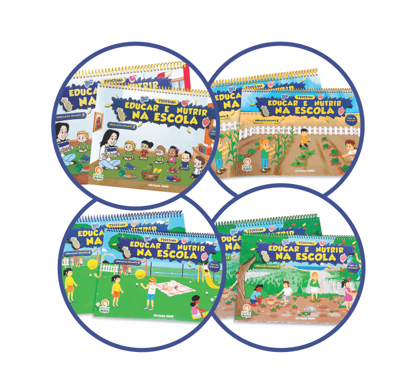 Livros de Nutrição para Educação Infantil da Educar e Nutrir